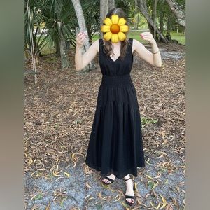 Vince Smocked Waist Dress